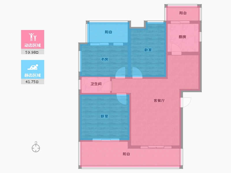 四川省-遂宁市-大英四季花城-90.24-户型库-动静分区