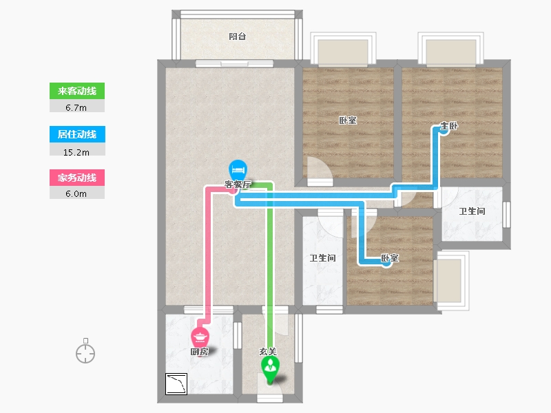 四川省-遂宁市-碧桂园·凤栖台-79.24-户型库-动静线