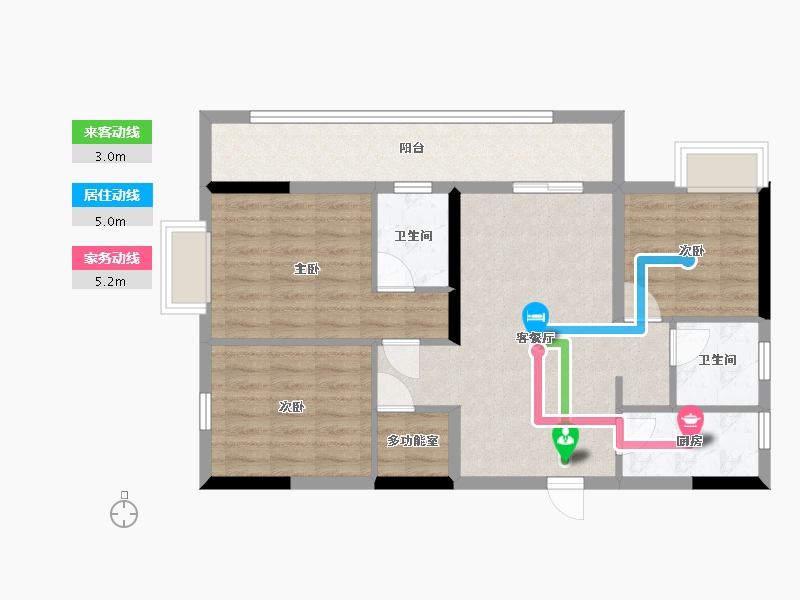 广西壮族自治区-南宁市-安吉大唐世家-78.04-户型库-动静线