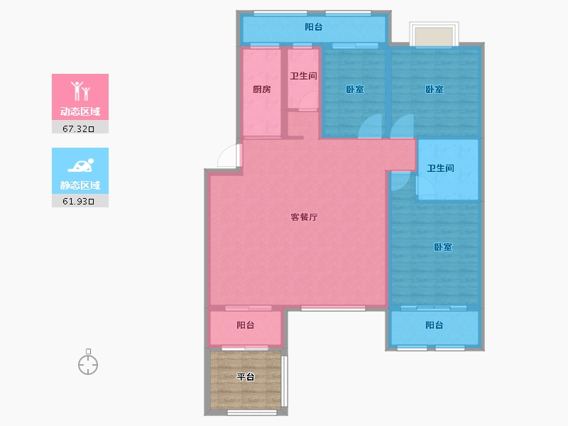 广西壮族自治区-百色市-靖西普罗旺斯-124.02-户型库-动静分区