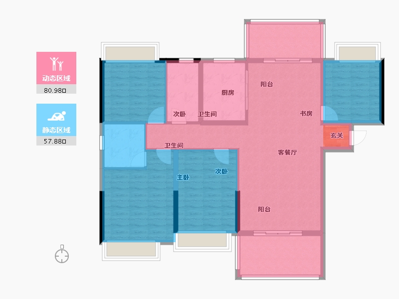 广东省-揭阳市-榕水湾-125.79-户型库-动静分区