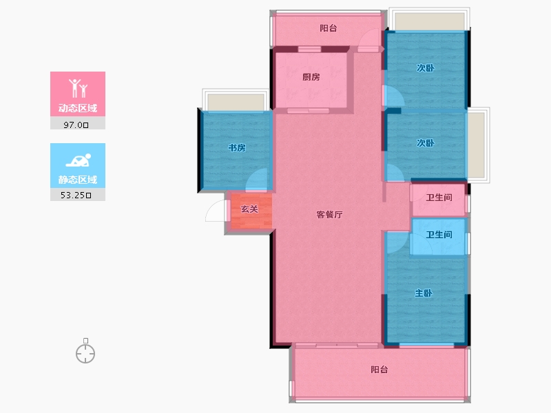 广东省-揭阳市-榕水湾-135.57-户型库-动静分区