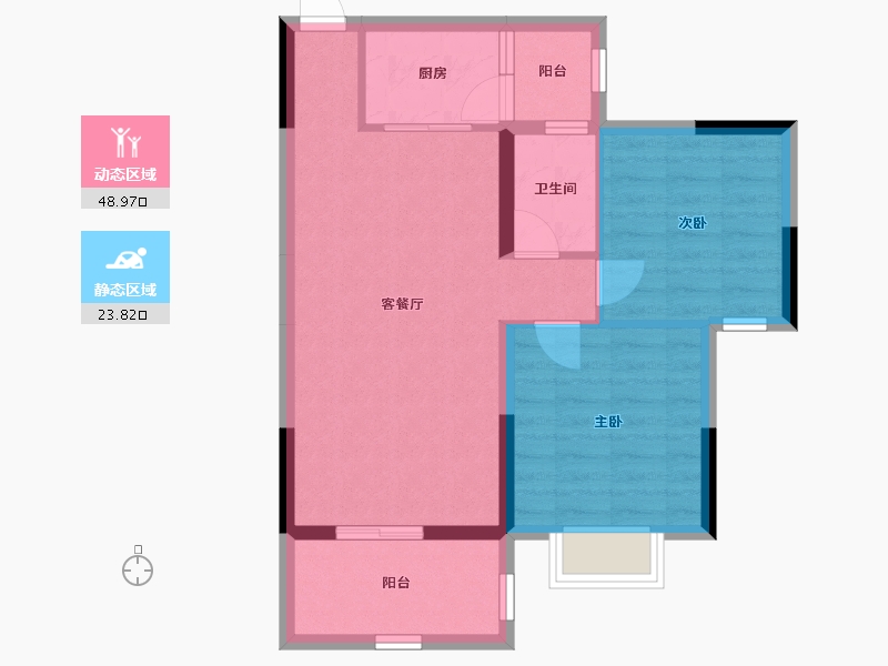 广西壮族自治区-南宁市-天池山中脊-65.01-户型库-动静分区