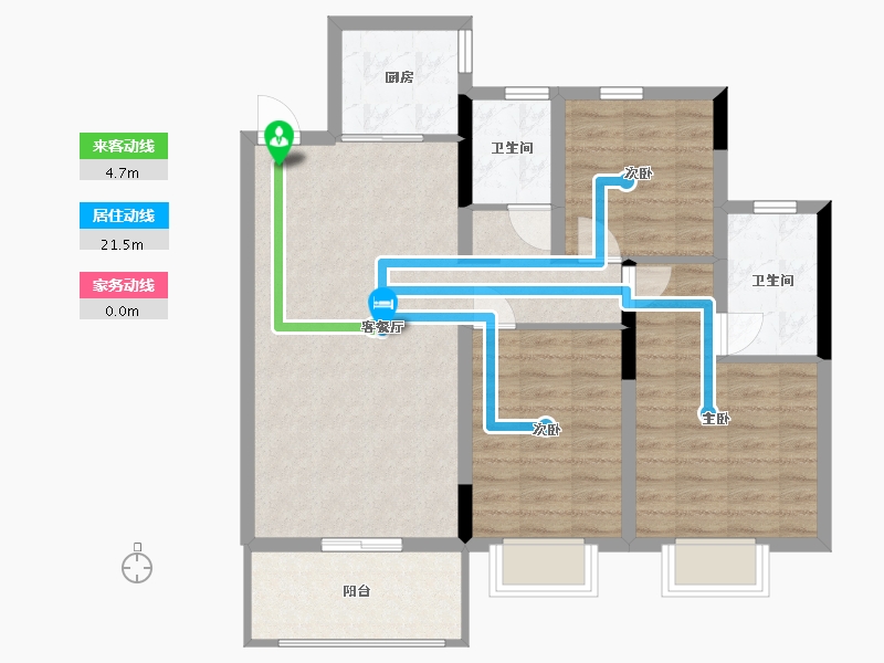 广西壮族自治区-北海市-永高星海名城-83.17-户型库-动静线