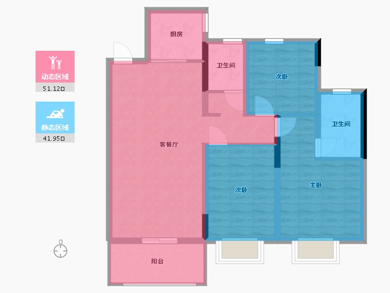 广西壮族自治区-北海市-永高星海名城-83.17-户型库-动静分区