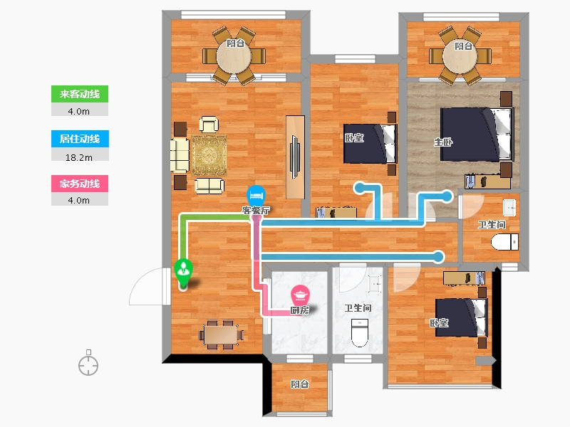 广西壮族自治区-百色市-靖西普罗旺斯-91.14-户型库-动静线