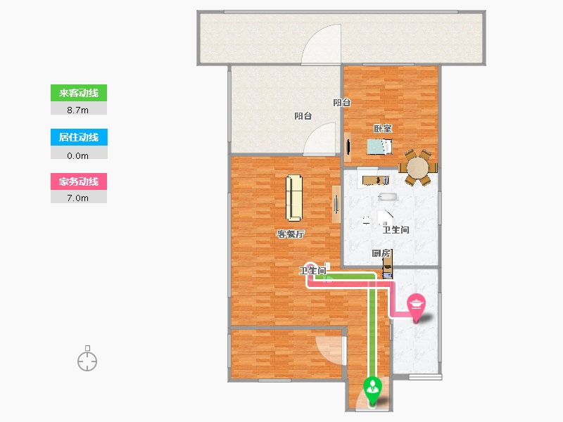 海南省-三亚市-合景汀澜海岸-156.02-户型库-动静线