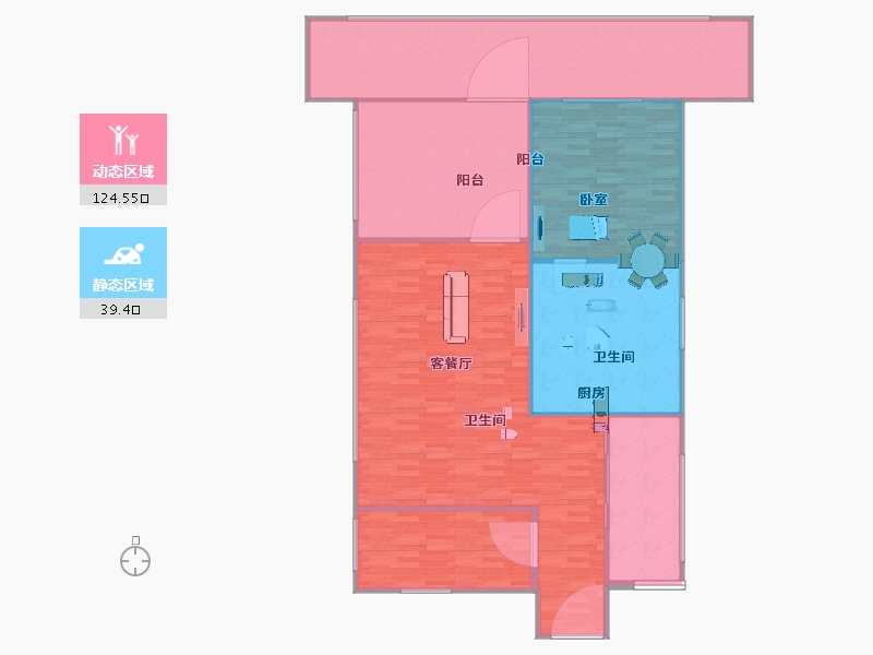 海南省-三亚市-合景汀澜海岸-156.02-户型库-动静分区