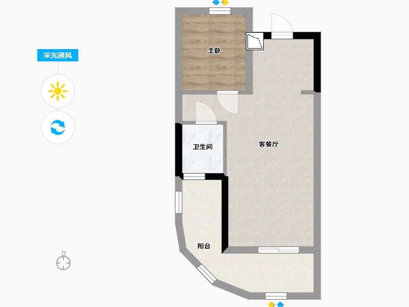 广西壮族自治区-北海市-彰泰海棠湾-43.31-户型库-采光通风