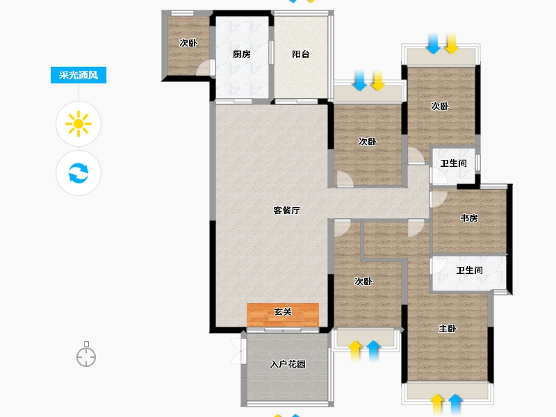 广东省-揭阳市-榕水湾-171.63-户型库-采光通风