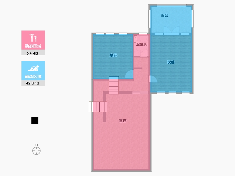 海南省-三亚市-碧桂园君悦海-93.62-户型库-动静分区