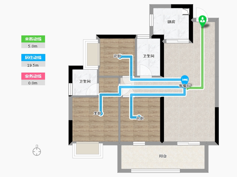 广西壮族自治区-南宁市-安吉大唐世家-72.12-户型库-动静线