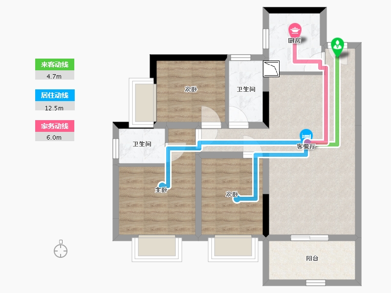 广西壮族自治区-北海市-永高星海名城-67.95-户型库-动静线