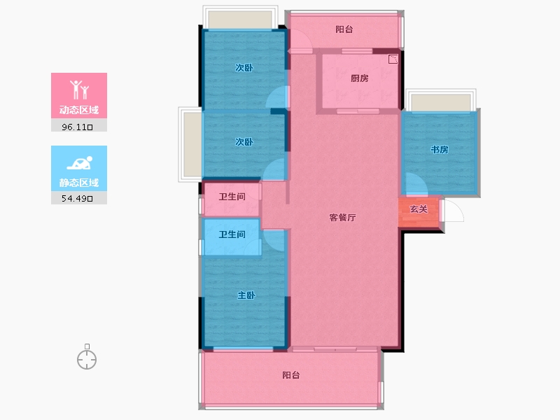 广东省-揭阳市-榕水湾-135.75-户型库-动静分区