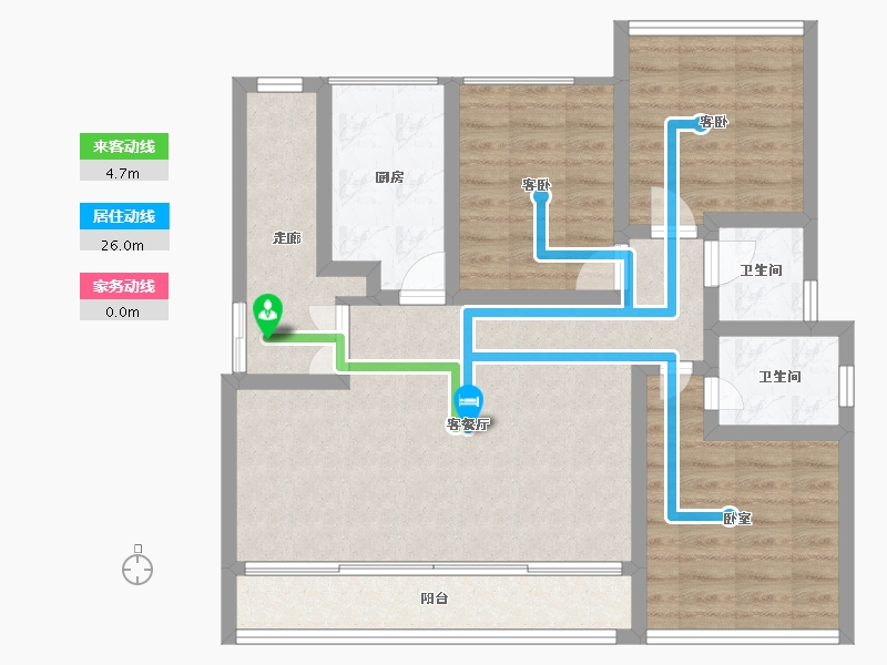 四川省-遂宁市-华泰泰和美邸-89.39-户型库-动静线