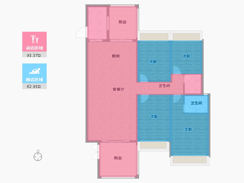 广东省-揭阳市-榕水湾-142.40-户型库-动静分区