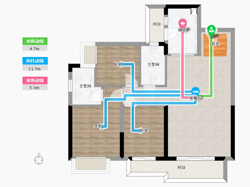 四川省-泸州市-碧桂园生态城-81.87-户型库-动静线