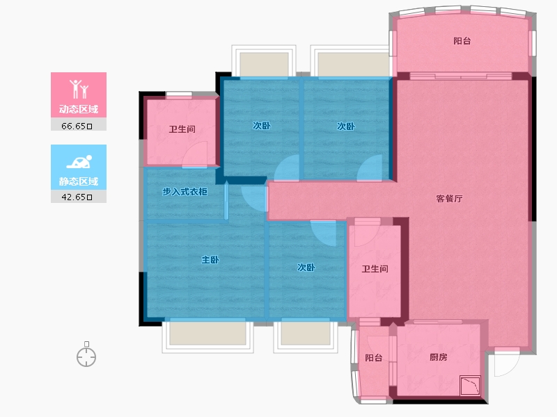 四川省-德阳市-恒大翡翠湾-97.79-户型库-动静分区