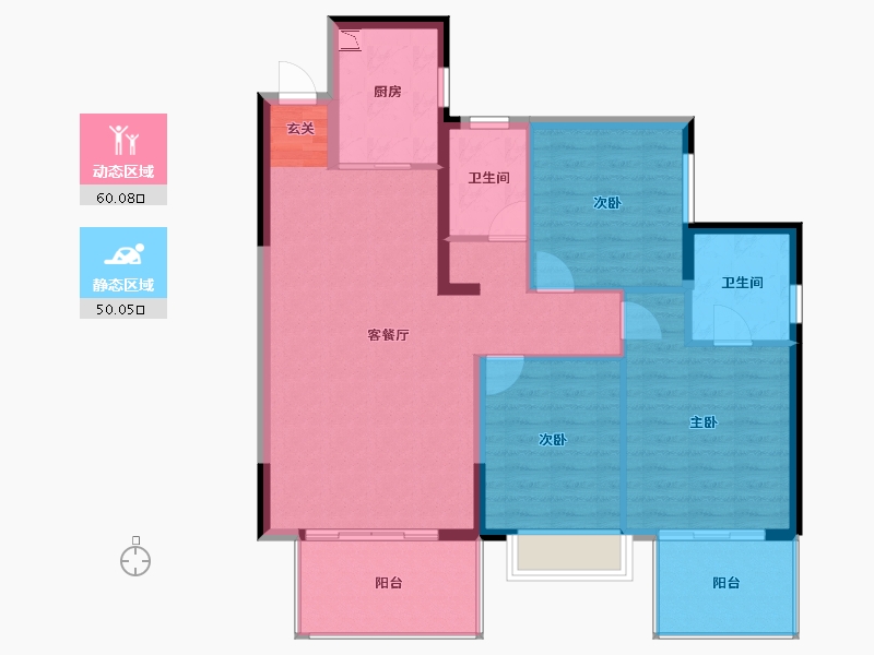 广西壮族自治区-南宁市-交投地产阳光100阿尔勒-100.12-户型库-动静分区