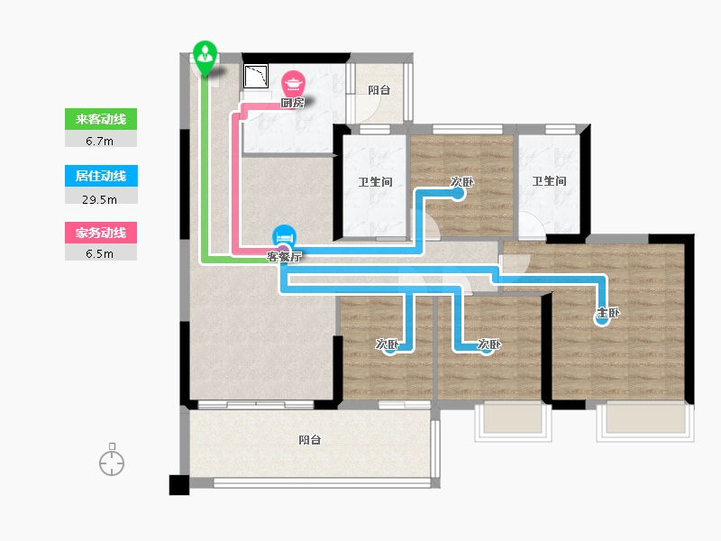 广东省-中山市-怡景湾-98.87-户型库-动静线