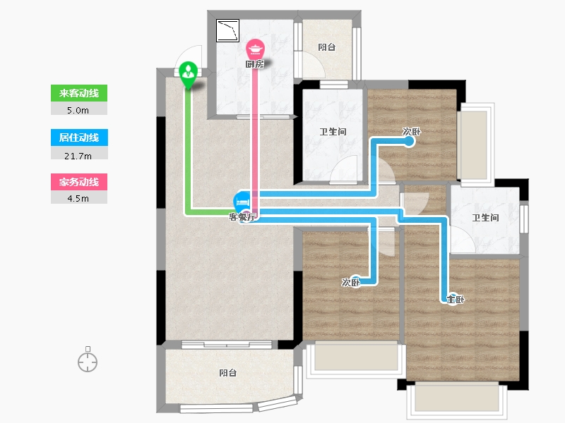 四川省-德阳市-恒大翡翠湾-81.35-户型库-动静线