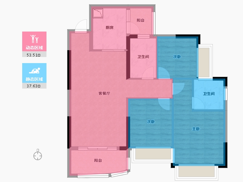 四川省-德阳市-恒大翡翠湾-81.35-户型库-动静分区