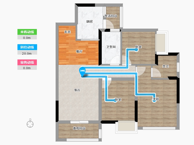 四川省-绵阳市-置信丽都花园城-79.33-户型库-动静线