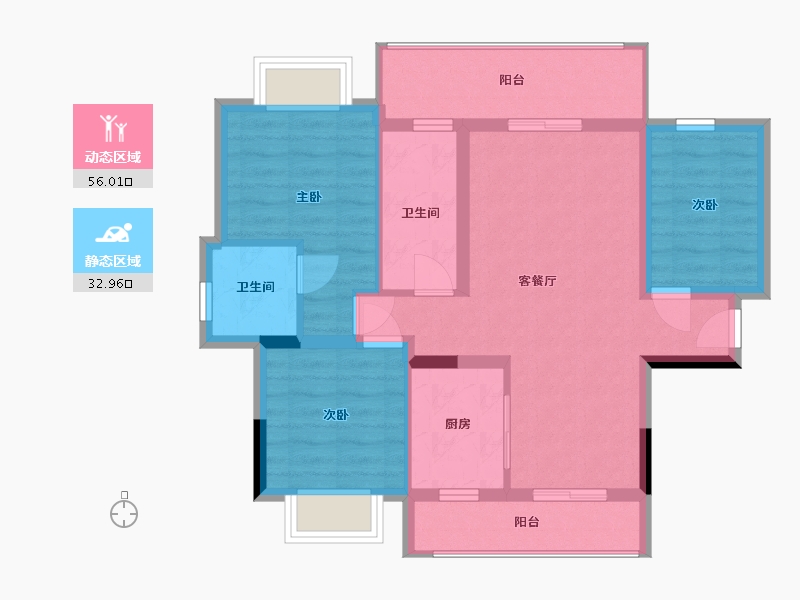 广西壮族自治区-北海市-文和上城-78.95-户型库-动静分区