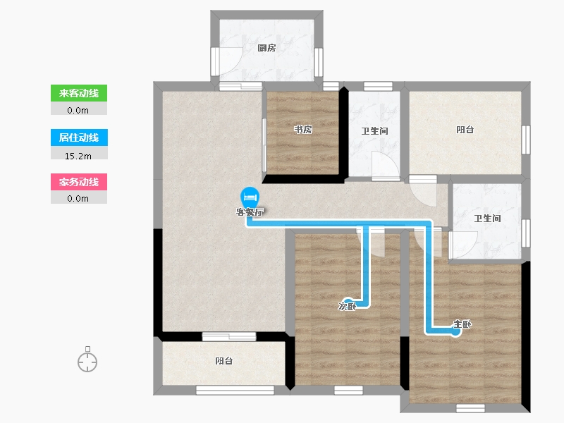 广西壮族自治区-北海市-观海一品三期-83.75-户型库-动静线