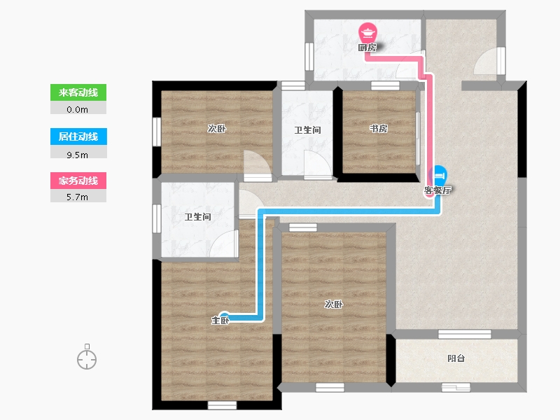 广西壮族自治区-北海市-观海一品三期-87.94-户型库-动静线