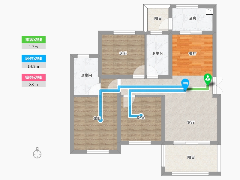 四川省-南充市-西充阳光公园学府-78.57-户型库-动静线