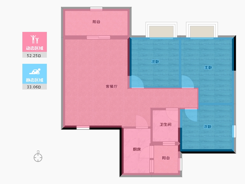 广西壮族自治区-北海市-安和海尚公馆-76.27-户型库-动静分区