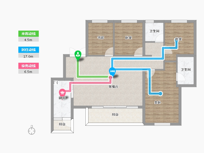 四川省-南充市-金科集美嘉悦-98.48-户型库-动静线