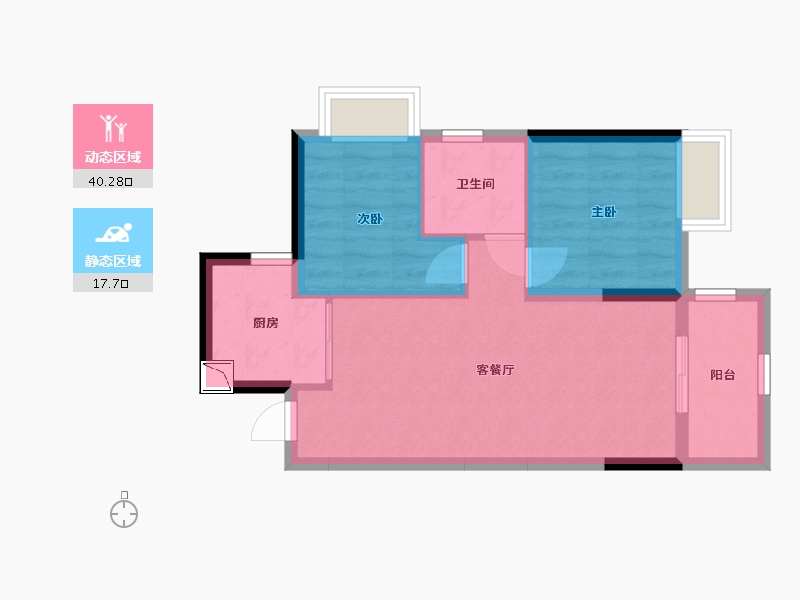 广西壮族自治区-北海市-碧桂园海上时光-51.57-户型库-动静分区