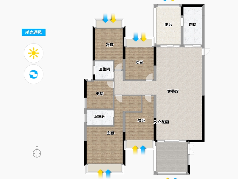 广东省-揭阳市-榕水湾-156.00-户型库-采光通风