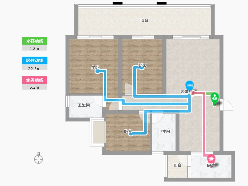 四川省-南充市-鸿华御府-94.07-户型库-动静线