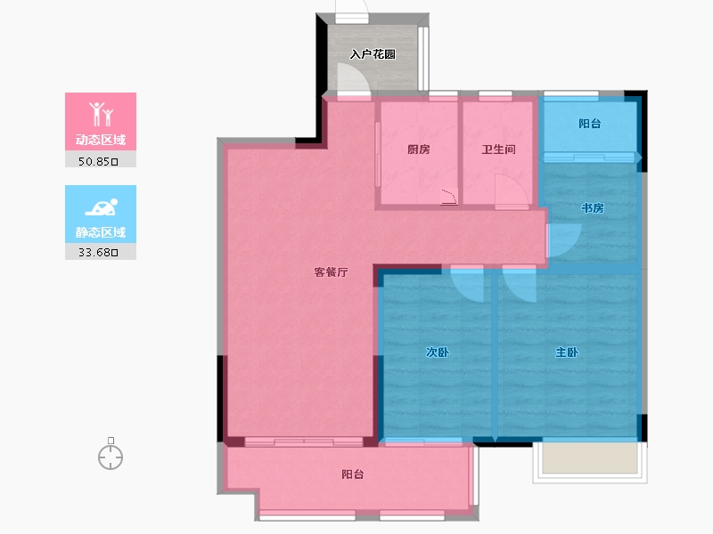 安徽省-滁州市-和顺东方花园-79.42-户型库-动静分区