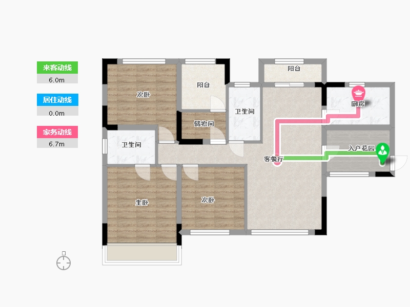 四川省-内江市-西城国际社区-94.60-户型库-动静线