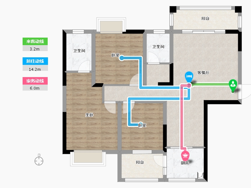 广西壮族自治区-百色市-领袖尚都-94.06-户型库-动静线