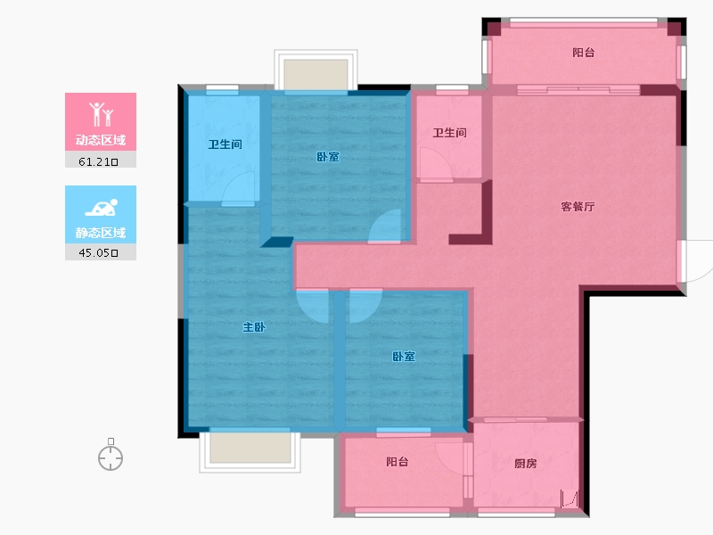 广西壮族自治区-百色市-领袖尚都-94.06-户型库-动静分区