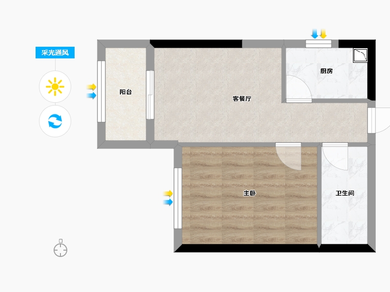 广西壮族自治区-南宁市-阳光城檀悦-39.73-户型库-采光通风