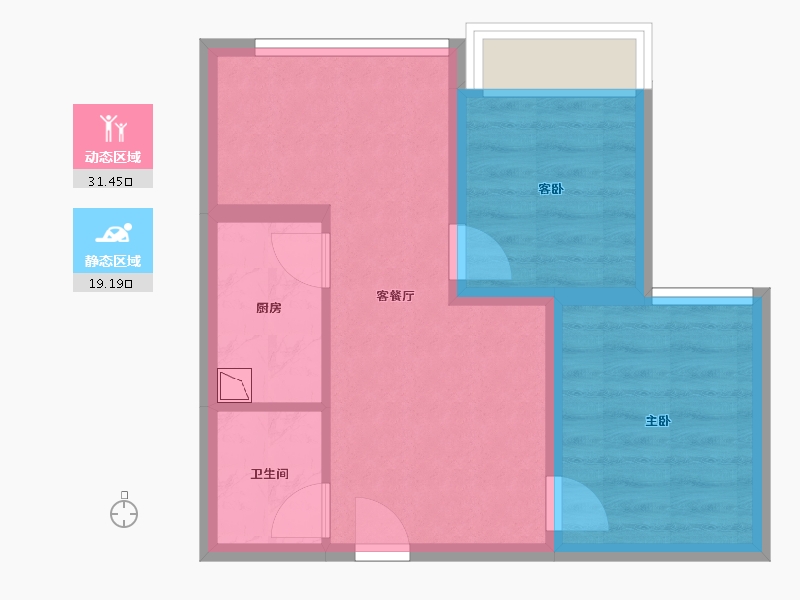 四川省-遂宁市-涌岷香榭城-44.29-户型库-动静分区