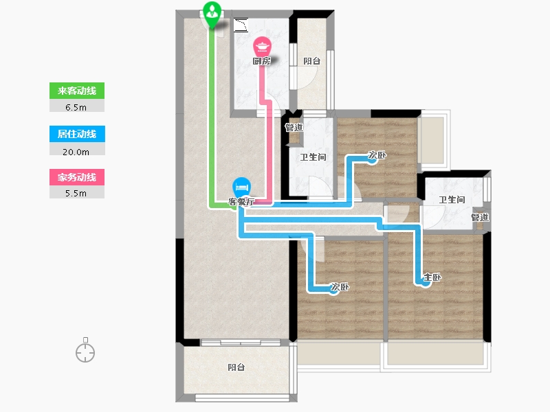 广西壮族自治区-桂林市-荔浦碧桂园悦江-82.28-户型库-动静线