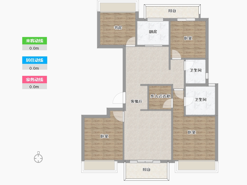 浙江省-杭州市-富力十号-110.00-户型库-动静线