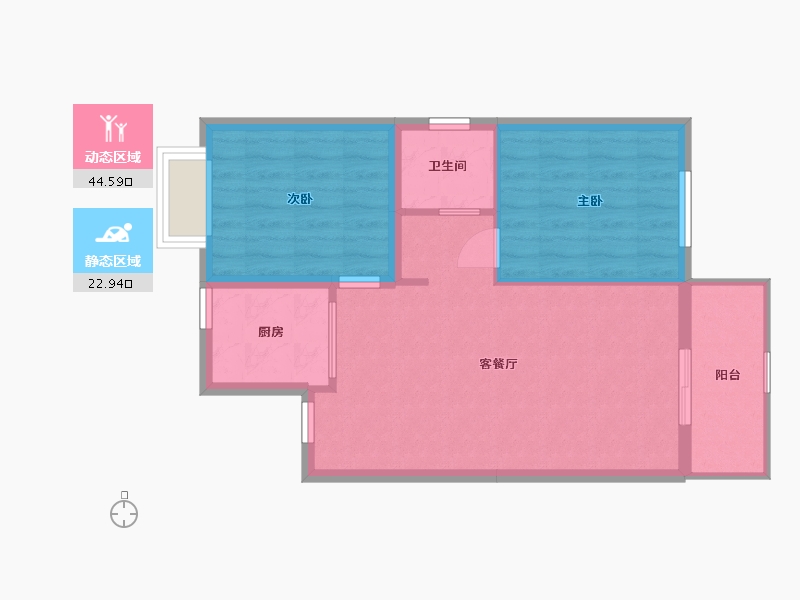 广西壮族自治区-北海市-龙湖壹号-61.04-户型库-动静分区