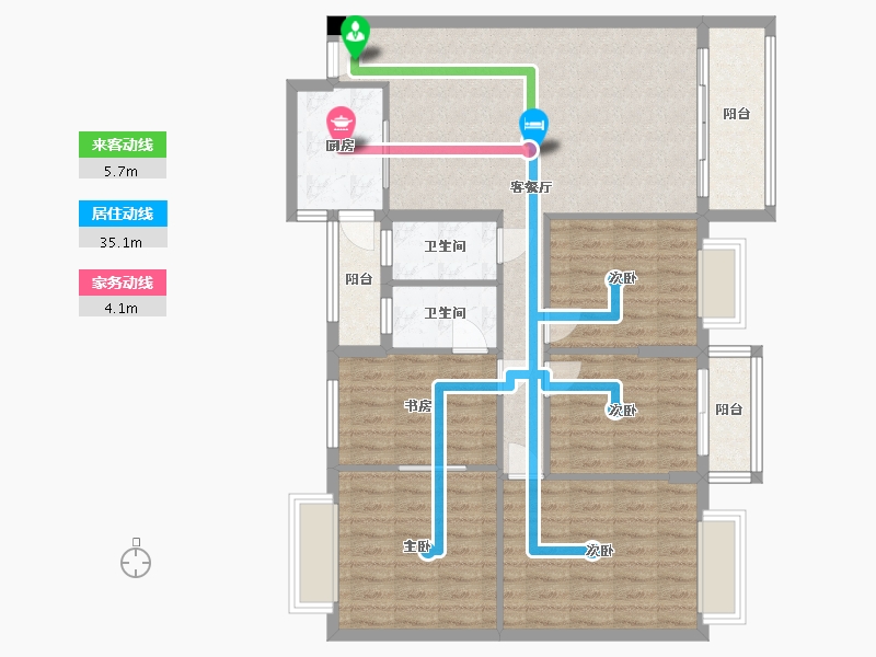 广西壮族自治区-钦州市-百利华庭二区-112.32-户型库-动静线