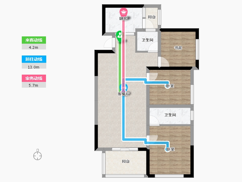 四川省-绵阳市-隆生誉峰-83.03-户型库-动静线