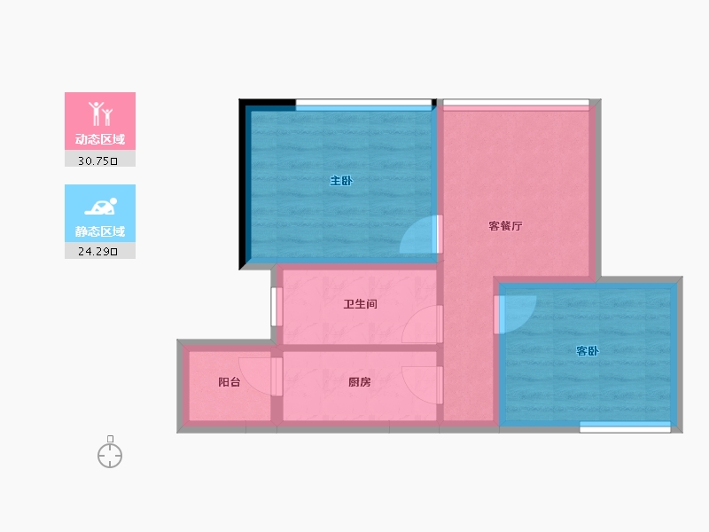 四川省-遂宁市-涌岷香榭城-47.89-户型库-动静分区