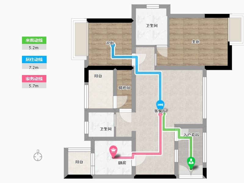 四川省-内江市-西城国际社区-73.26-户型库-动静线