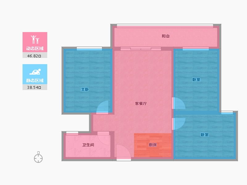 广西壮族自治区-百色市-靖西普罗旺斯-75.90-户型库-动静分区